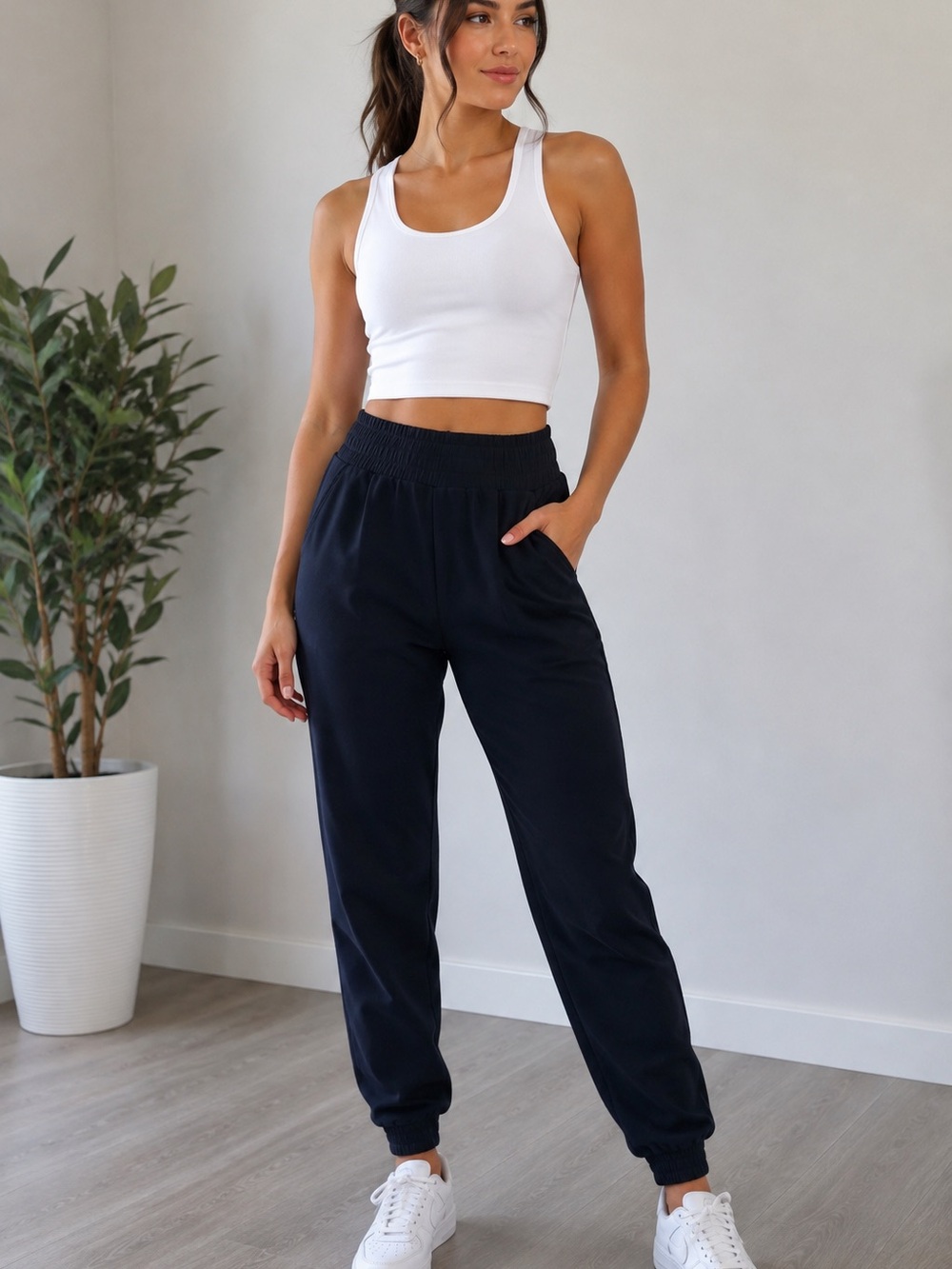 Avalance Black Jogger Pants Womens XS Pockets Stretch Outdoors Logo NWOT